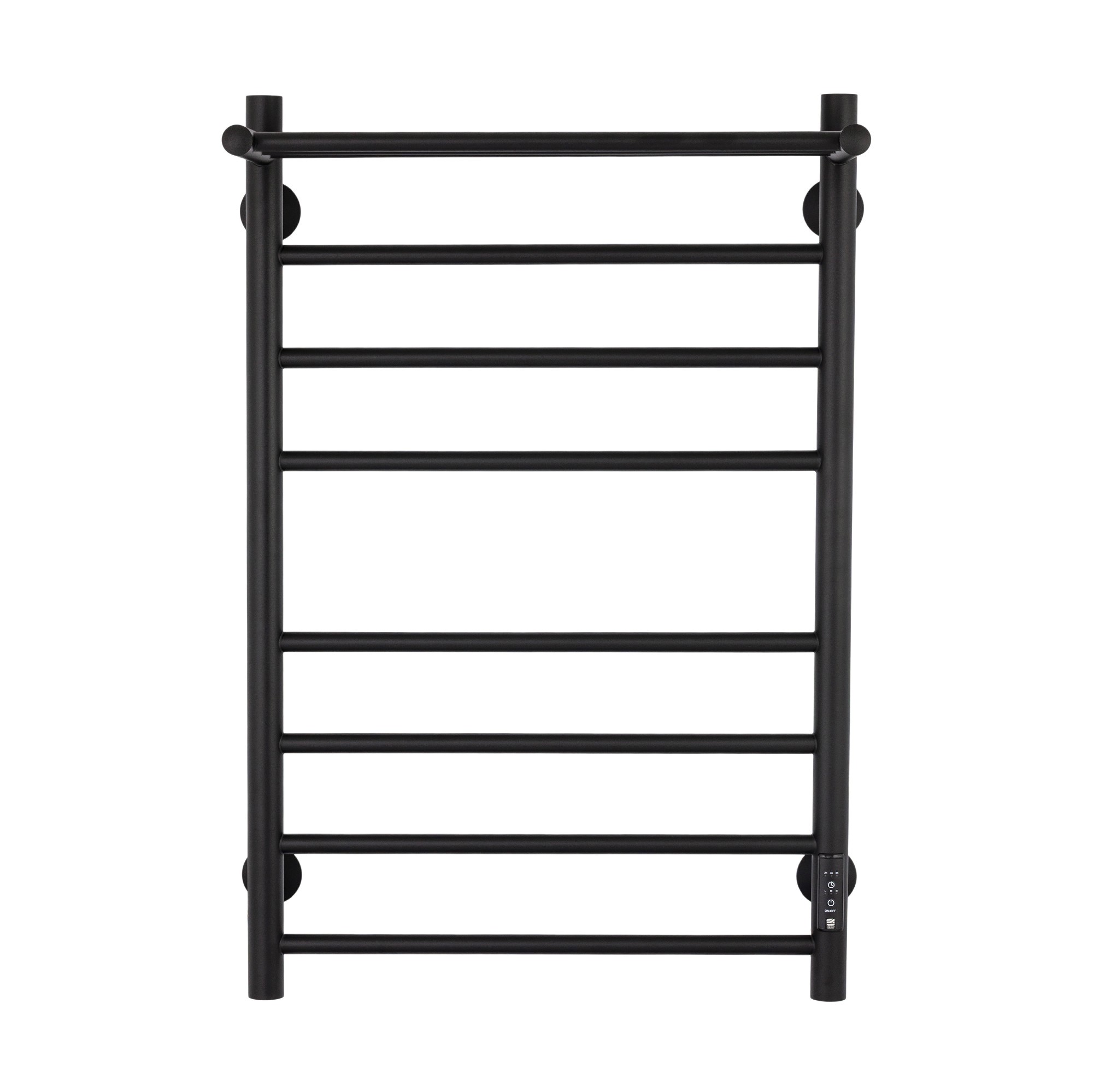 Полотенцесушитель Energy Round Modus 800x500 черный с таймером, с полкой